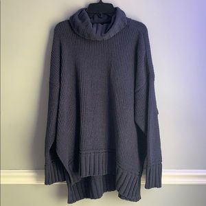 Aerie soft and cozy navy turtleneck sweater